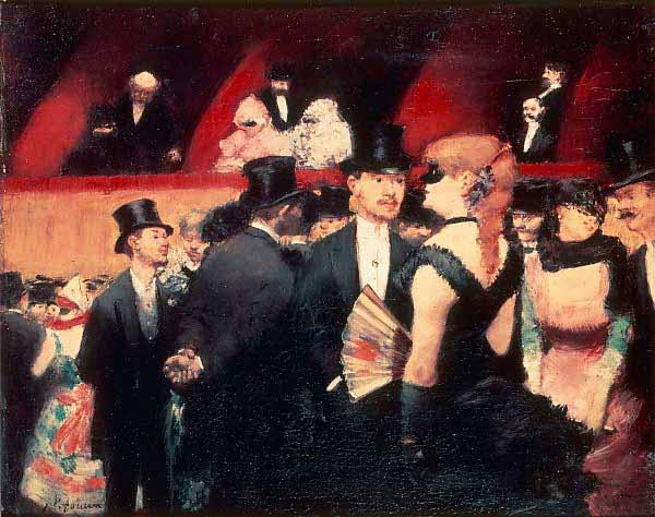 Jean-Louis Forain Un bal a lOpera China oil painting art